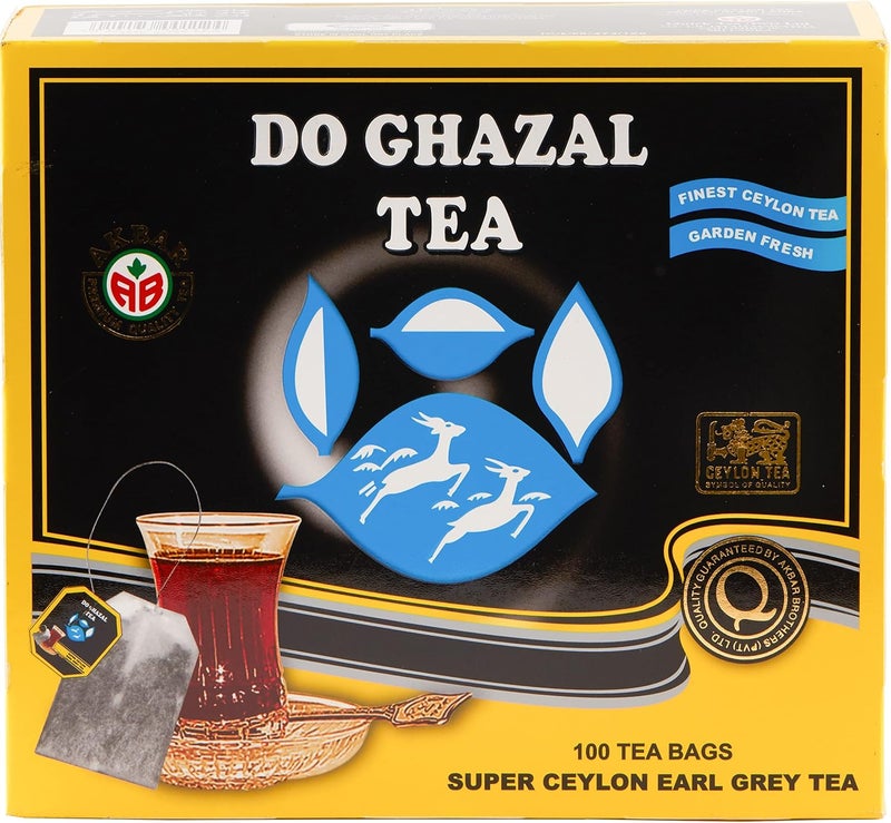 Do Ghazal شاي دو غزال إيرل غري - 100 كيس - Image 1
